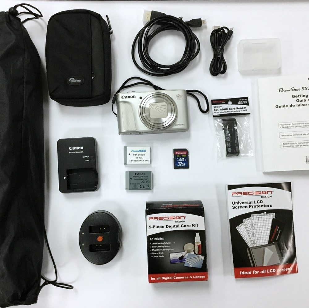 Canon PowerShot SX730 HS Wi-Fi Digital Camera (Sil